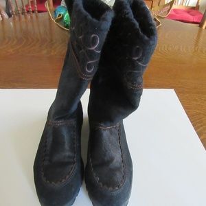 Khombu Mid-Calf Faux Fur Palomino Boots 4833 6M